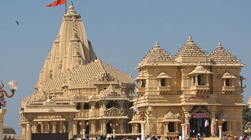 Dwarkadheesh Temple is situated in Dwarka and Dedicated to Lord Krishna. Dwarkadheesh temple is built by lord krishna's grand son in 400 BC.